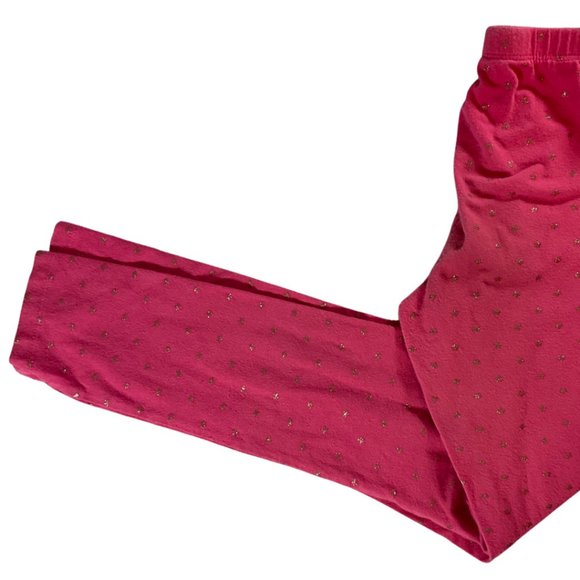 👣 5/$25 - Pink Legging w/ Silver Sparkle Star Print - Picture 2 of 2